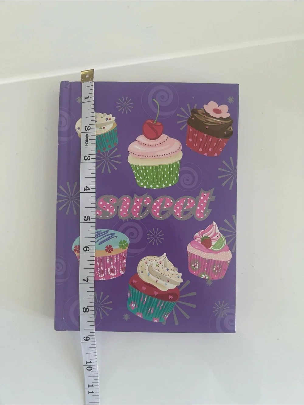 Sweet Cupcake Purple Hardback Notebook